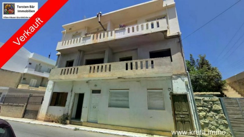 Tymbaki Kreta, Tymbaki Mehrfamilienhaus mit 4 Wohnungen zu verkaufen Haus kaufen